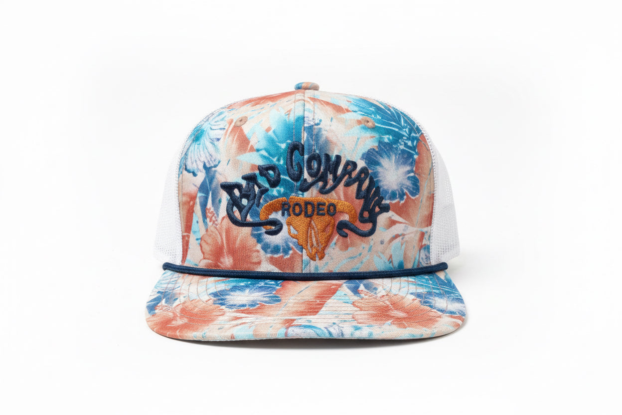 Bad Company Red/Blue Floral