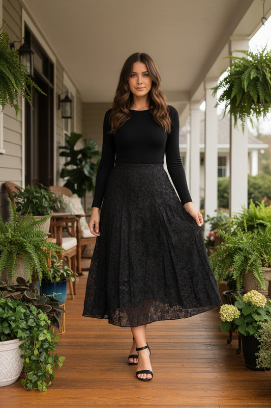 Black Lace Maxi