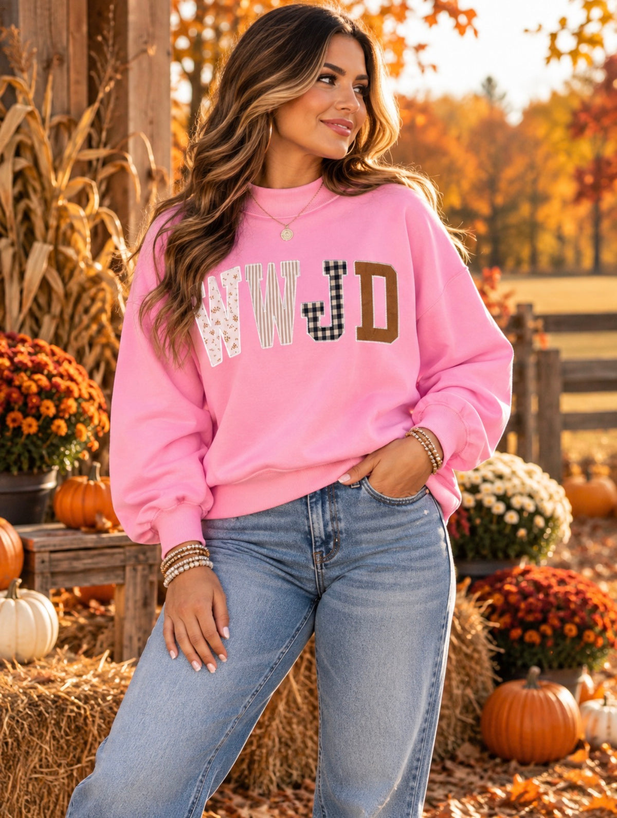 WWJD Mockneck