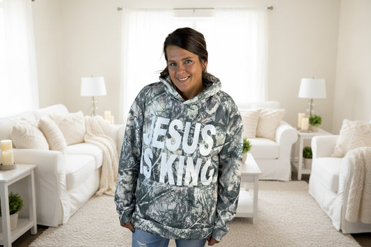 Jesus Is King Camo Hoodie