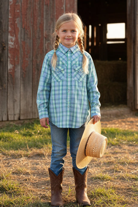Ariat (Girls) Ashley LS HLDY PLD