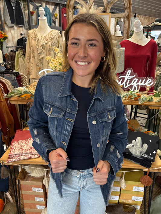 Blue Jupiter Jean Jacket