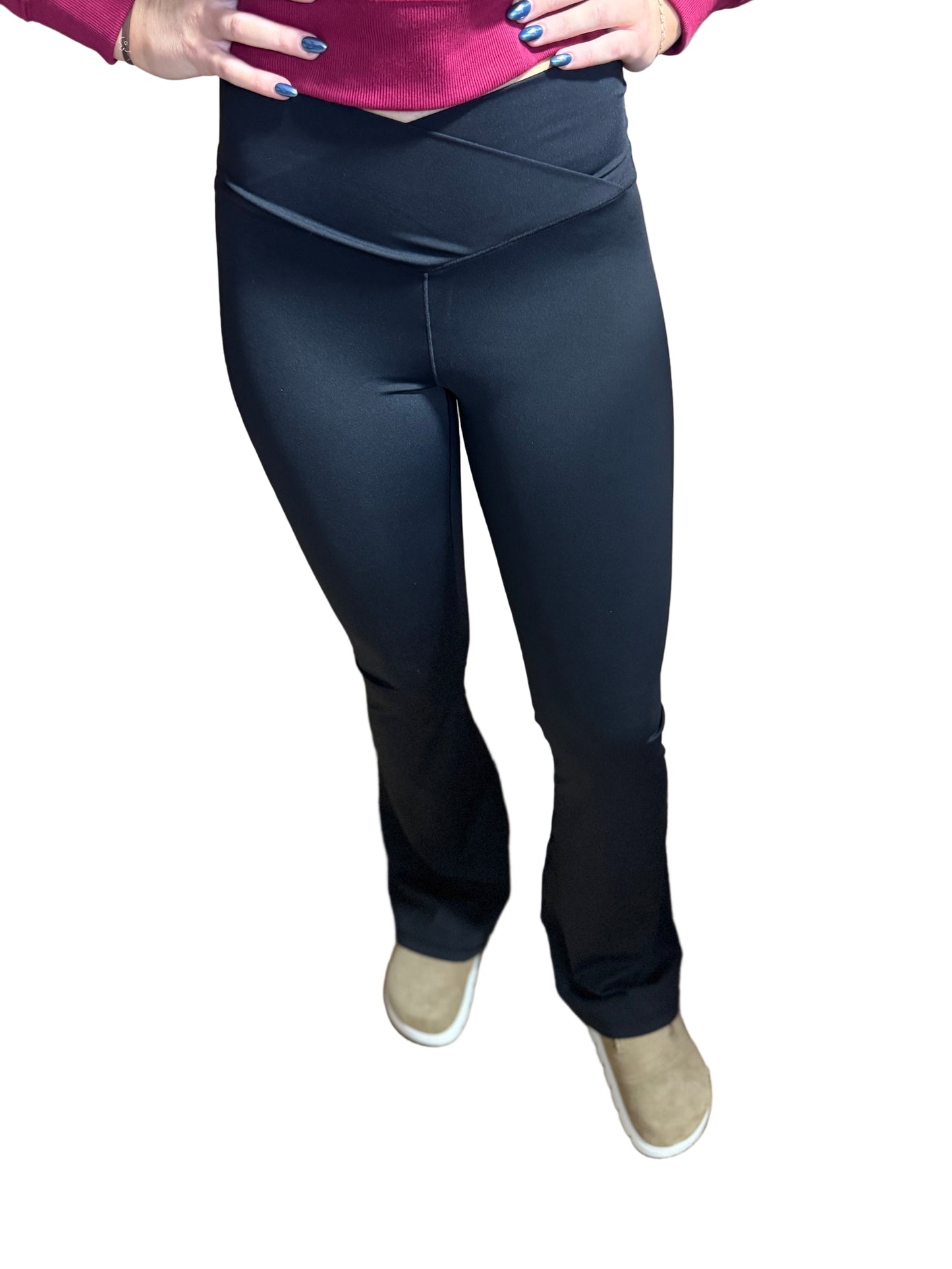 Crossover Flare Leggings