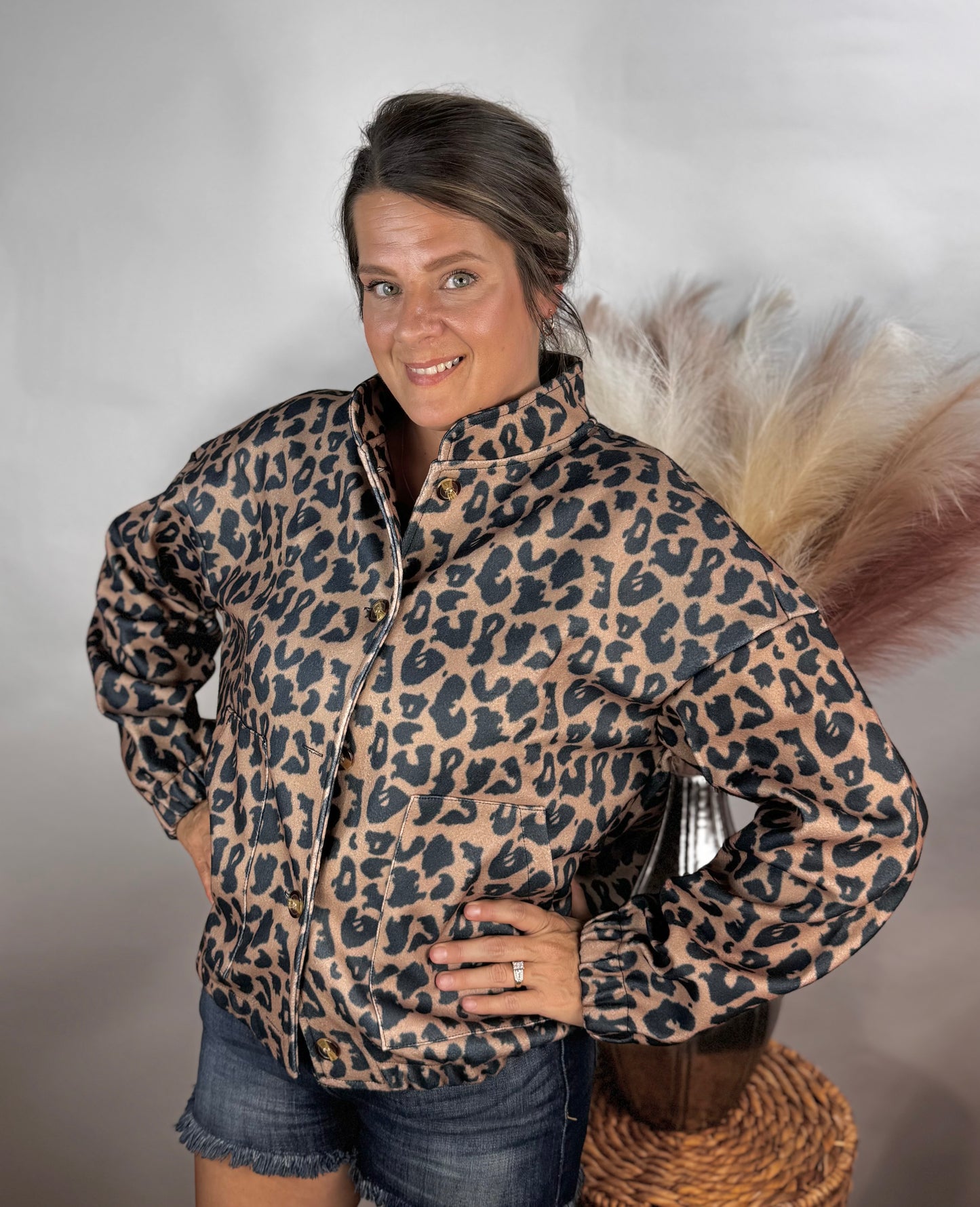 Heavy Cheetah Print Jacket