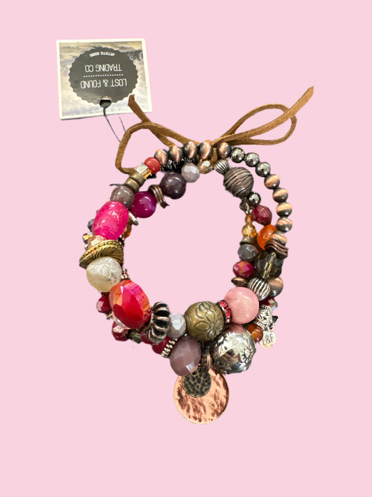 Beaded Stretch Set Bracelet