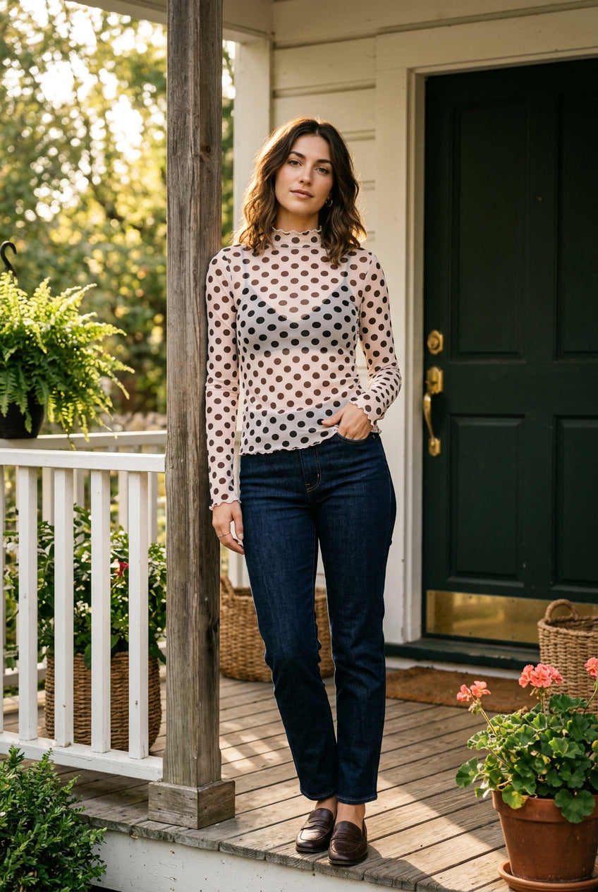 Mesh Polka Dots