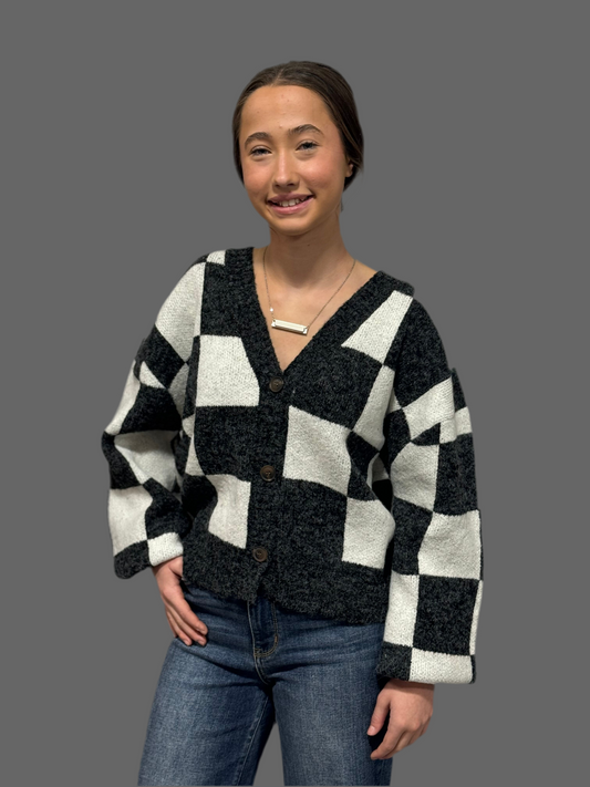 Becka Checked Sweater