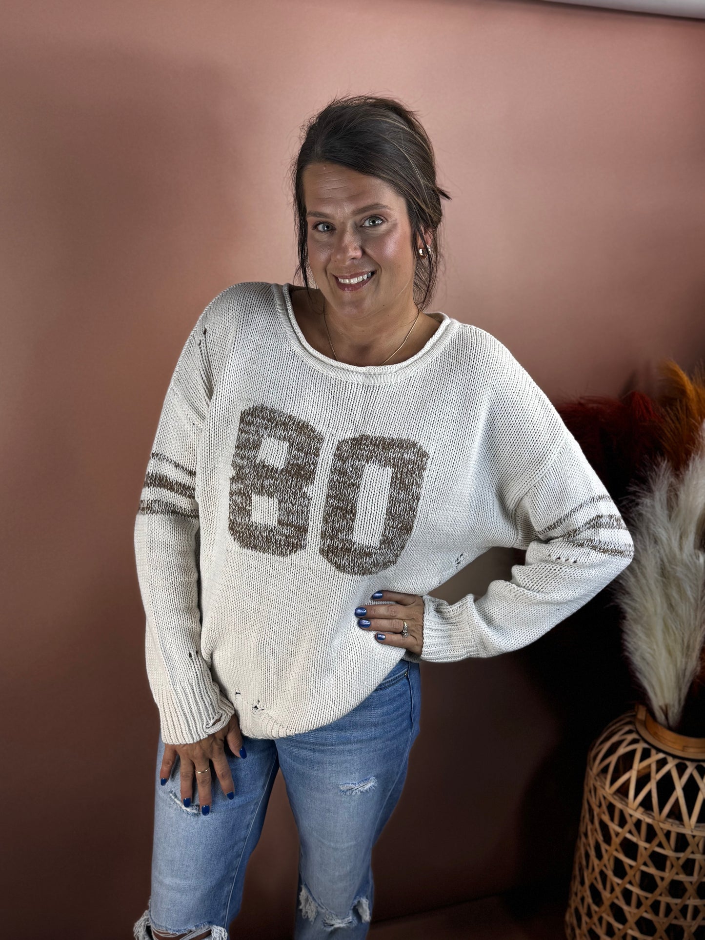 Camryn's Varsity Knit Sweater