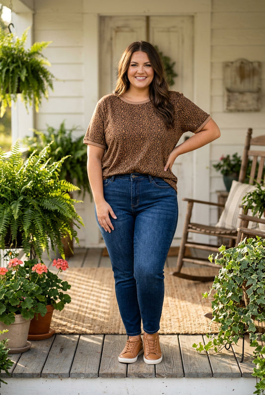 Leopard Print Tee