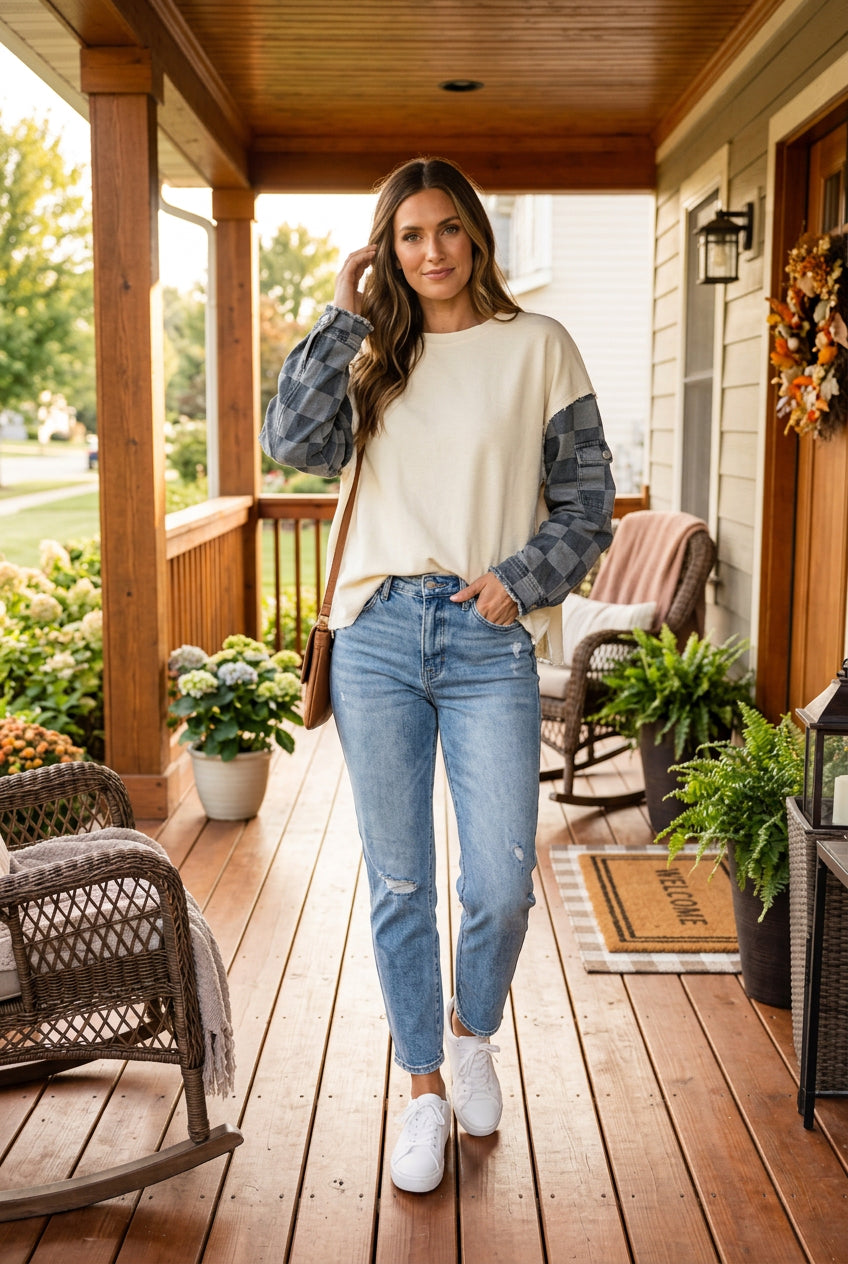 Terrys Knit Denim Sleeve
