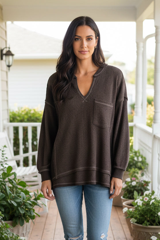 Jess's Split Neck LS