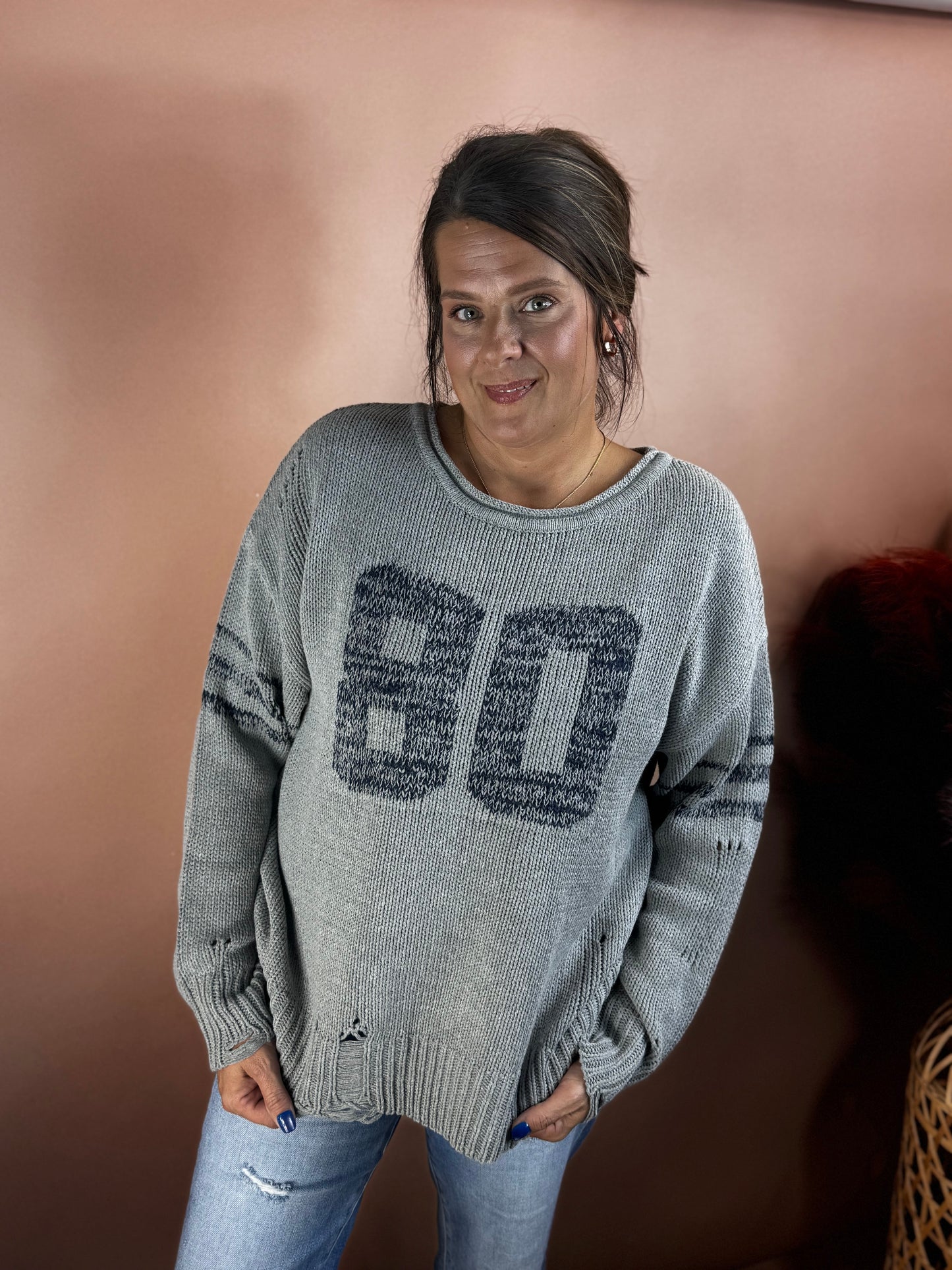 Camryn's Varsity Knit Sweater