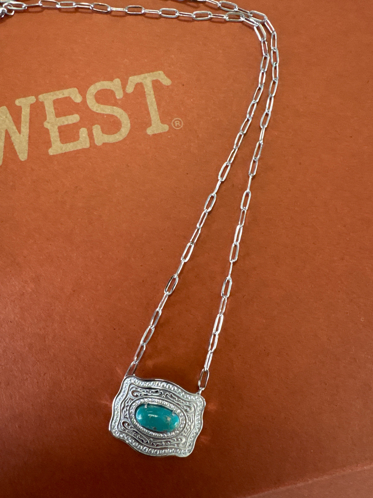 Belt Buckle Clip Chain Silver