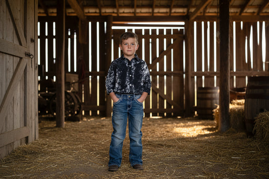 Kids Western Button Up