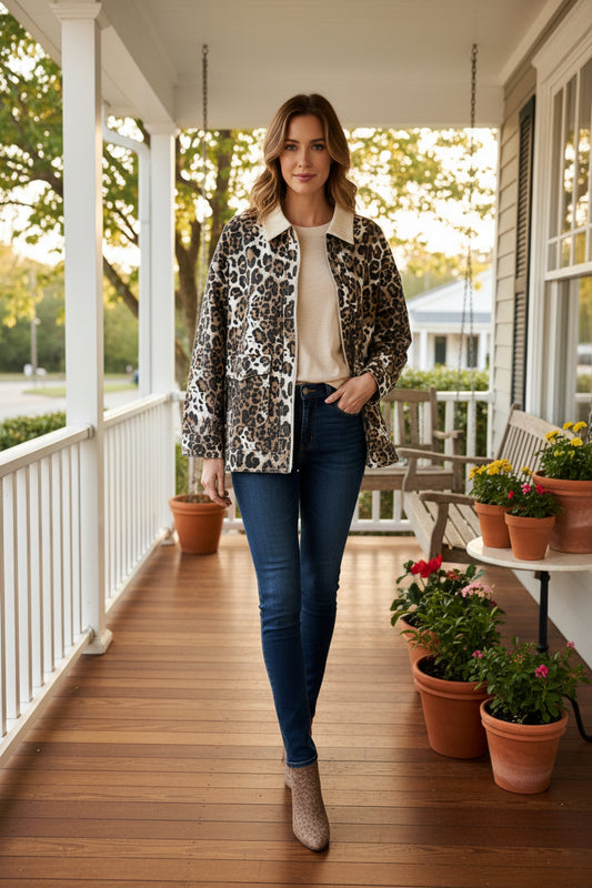 Leopard Print Jacket