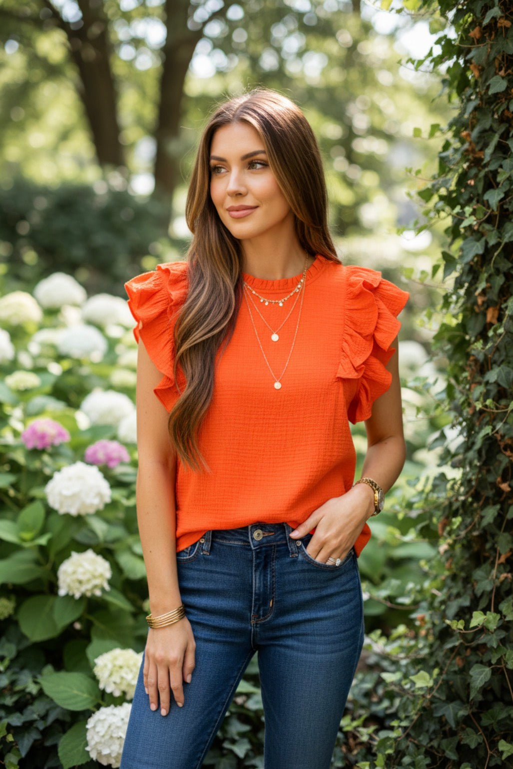 Sissy Coral Top