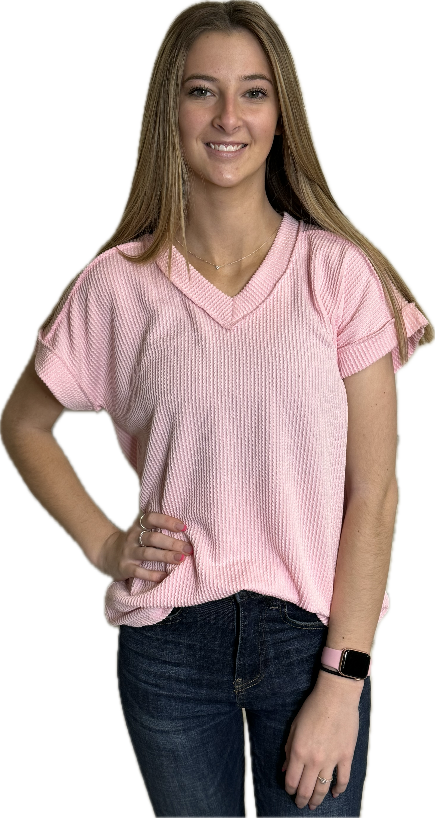 Solid Urban Ribbed Top