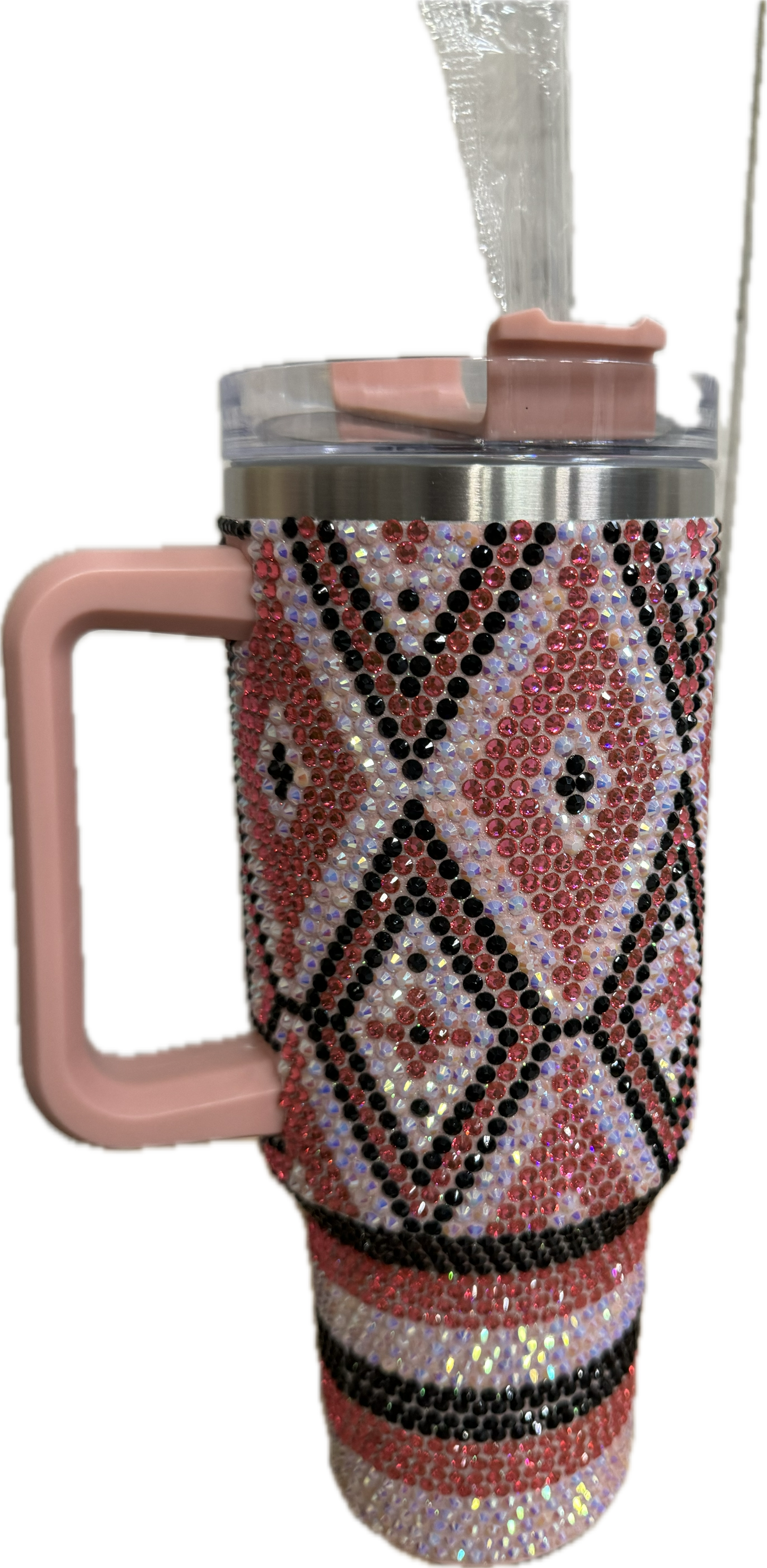 Pink Rhinestone Tumbler