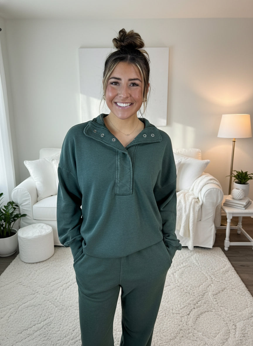 Terry Wide Leg Pants