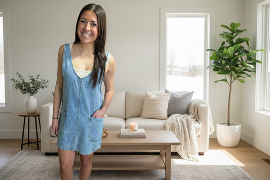 Denim Overall Dress