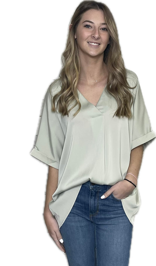 Yana V-Neck H/L Blouse