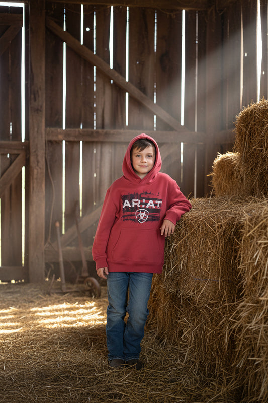 Ariat Boys Flag Hoodie