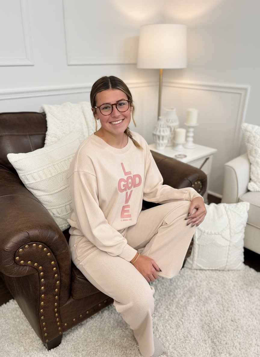 Couduroy God Is Love Top