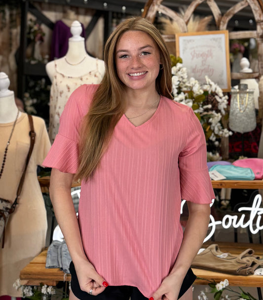 The Carly V Neck Top