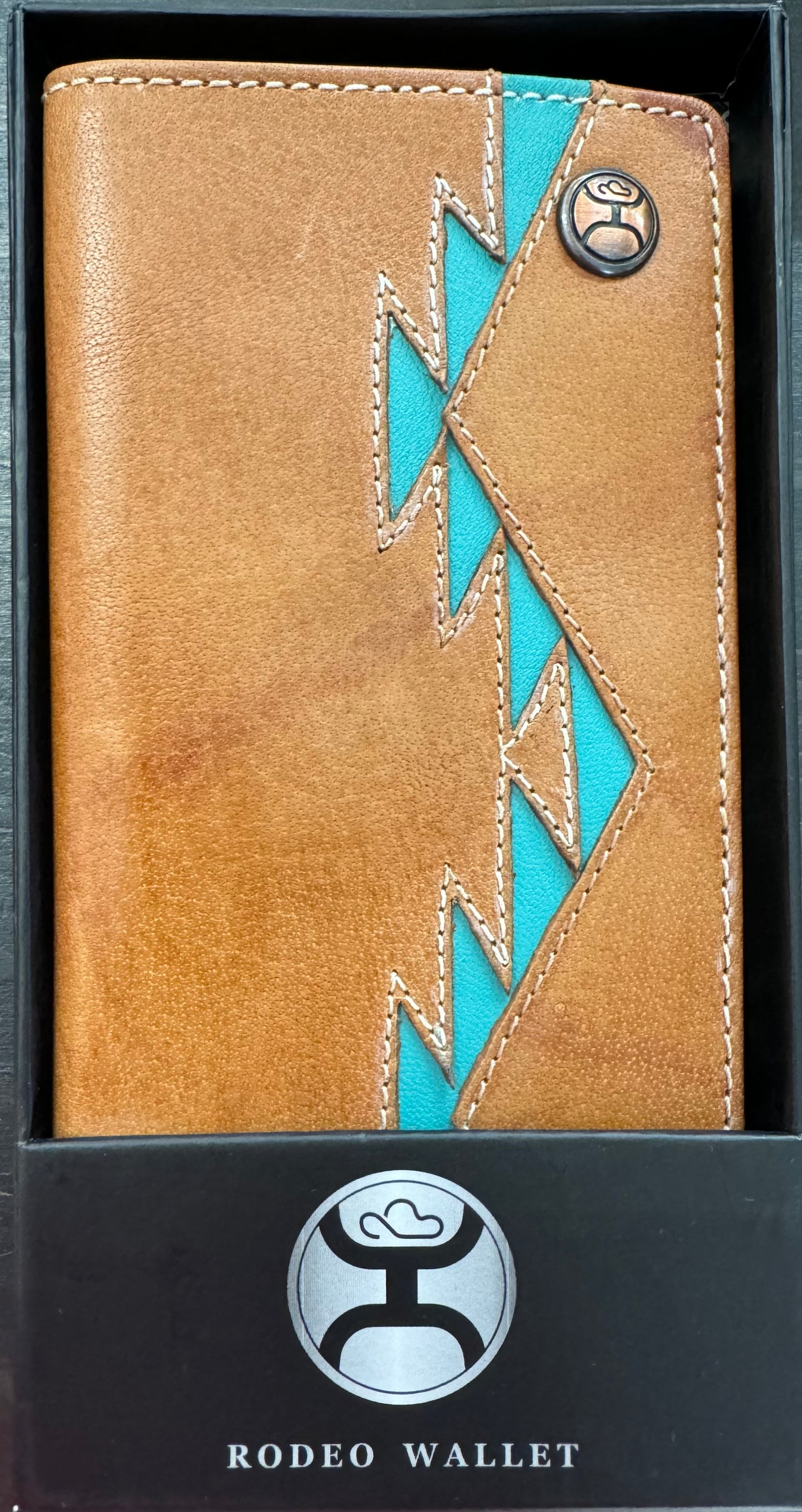 Hooey Turqoise Aztec Wallet