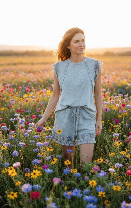 Mineral Washed Shorts