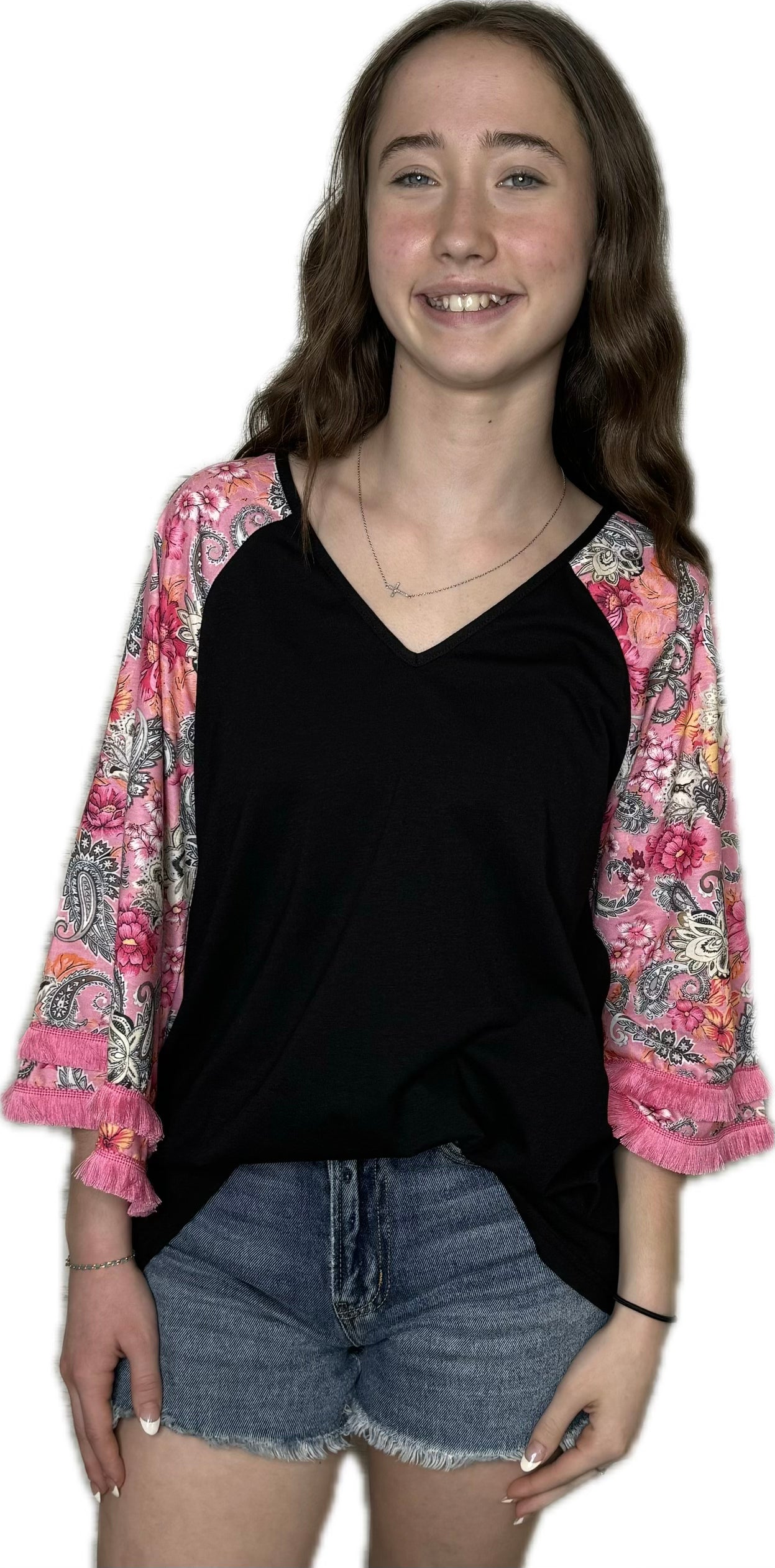 The Floral Tassel Blouse