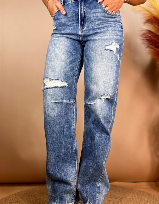 Risen Mid Rise Baggy Leg