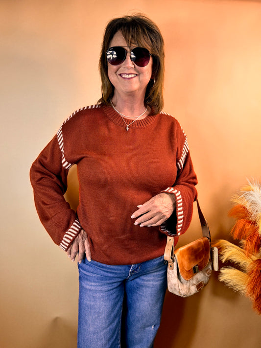 Whitney Sweater Burgandy