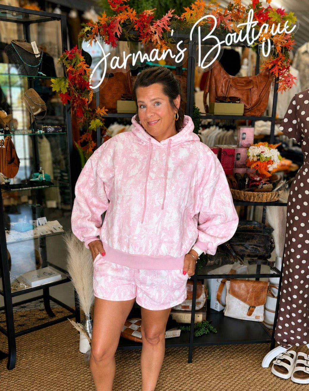 Pink Camo Hoodie