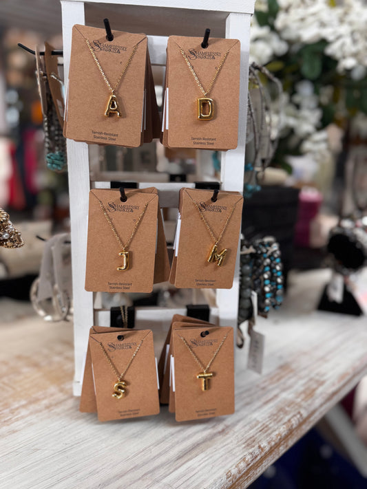Stainless Initial Necklace