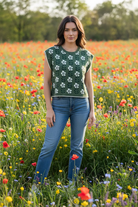 Reno Floral Knit Top