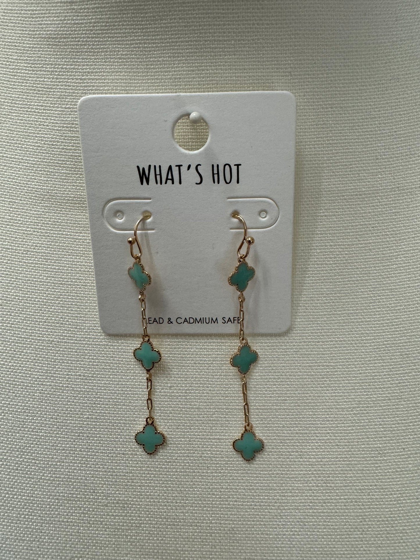 The May Turquoise Clover Earrings