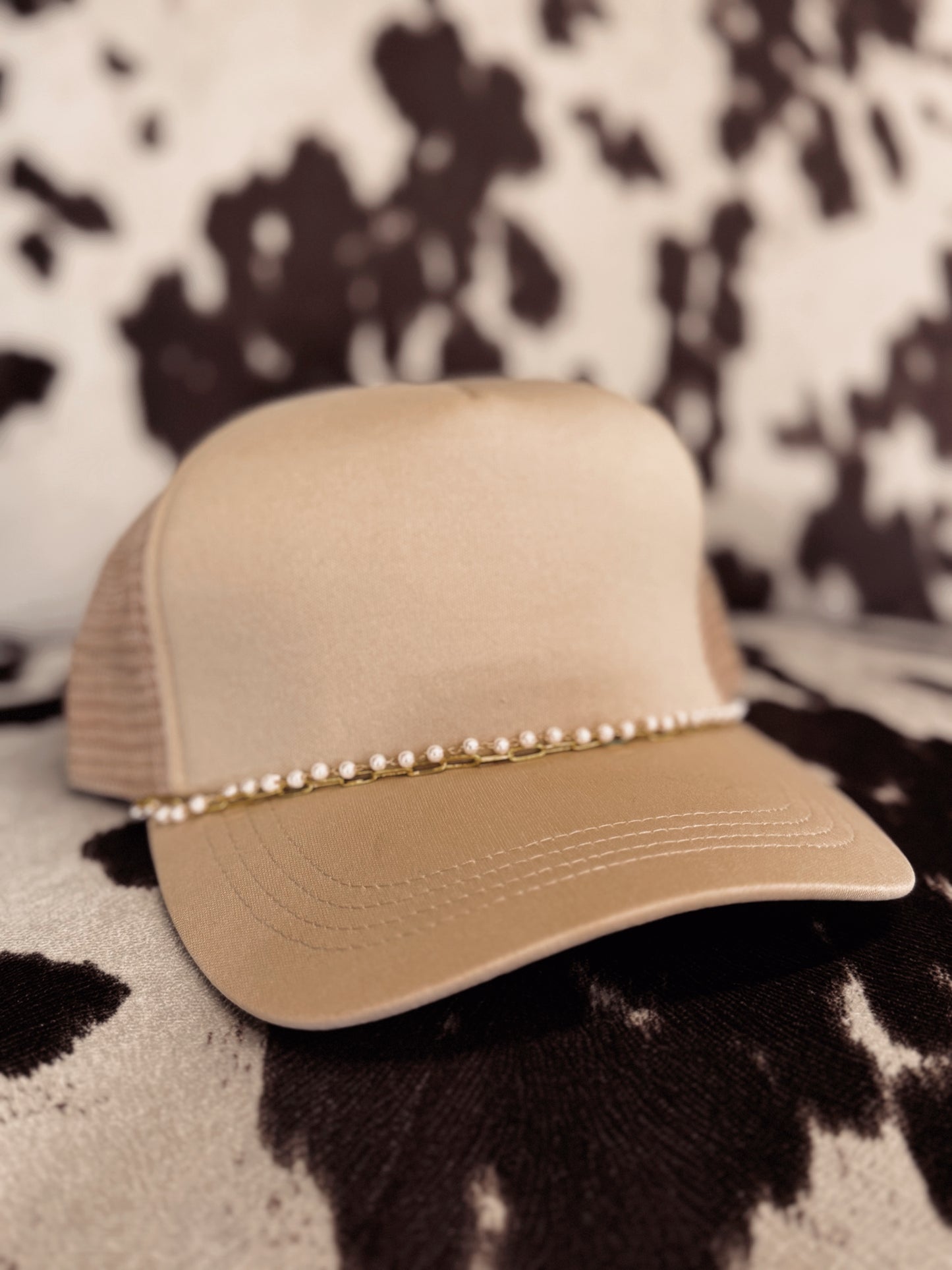 Mesh Pearl Trucker Hat