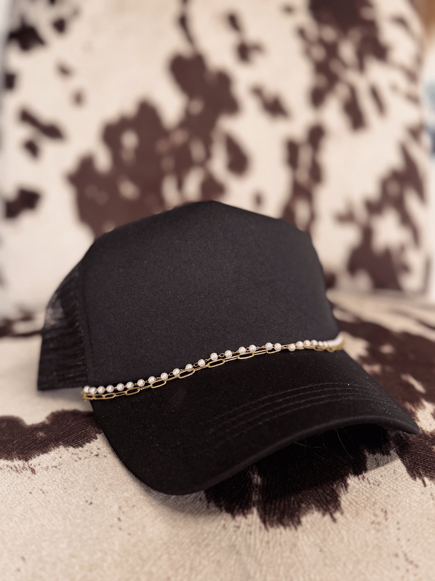 Mesh Pearl Trucker Hat