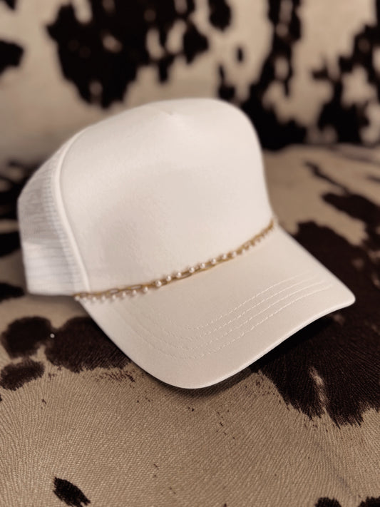 Mesh Pearl Trucker Hat