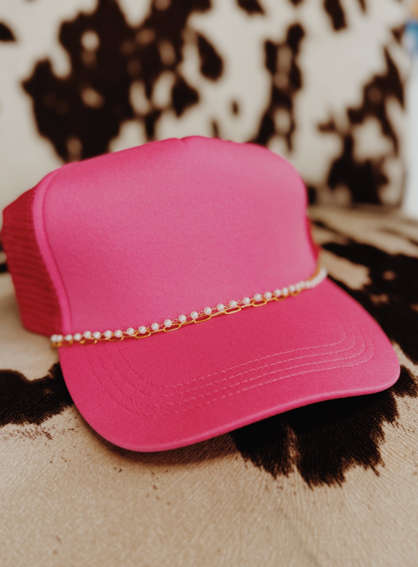 Mesh Pearl Trucker Hat