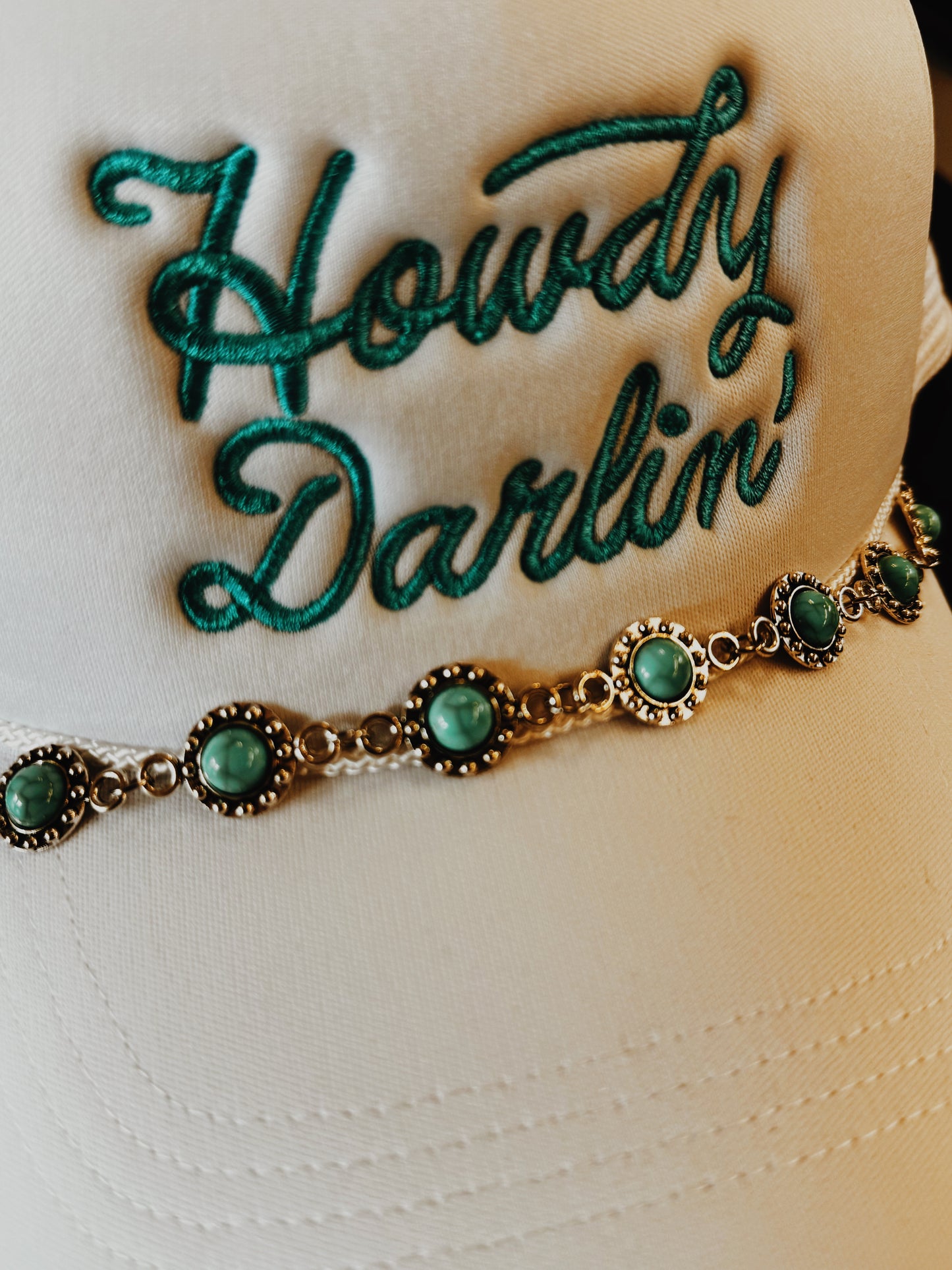 Turquoise Hat Chain