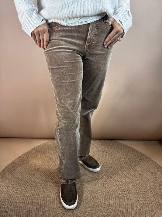 TC Mid Rise Corduory Pants