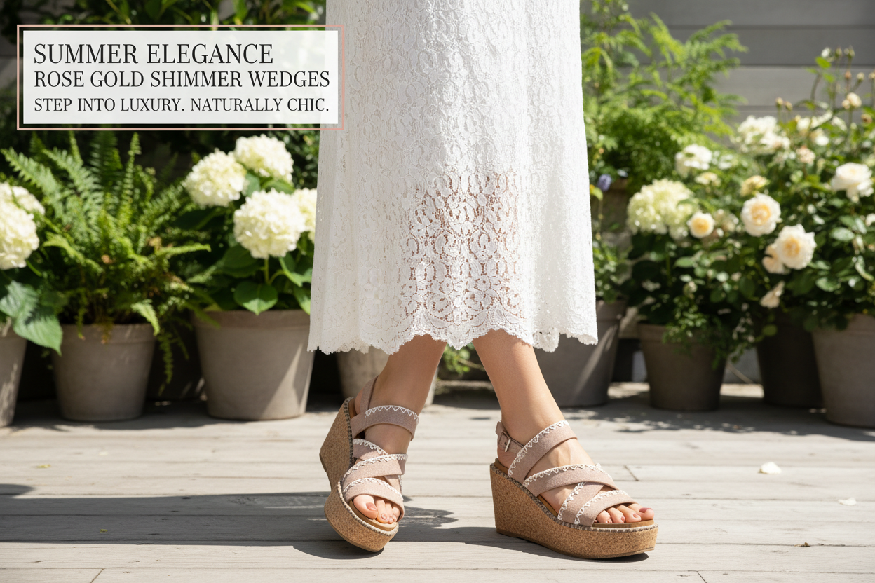 Rose Gold Espadrille Sandal Advertisement